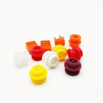 Peças de borracha de silicone e rolha com cores diferentes e formato do cliente